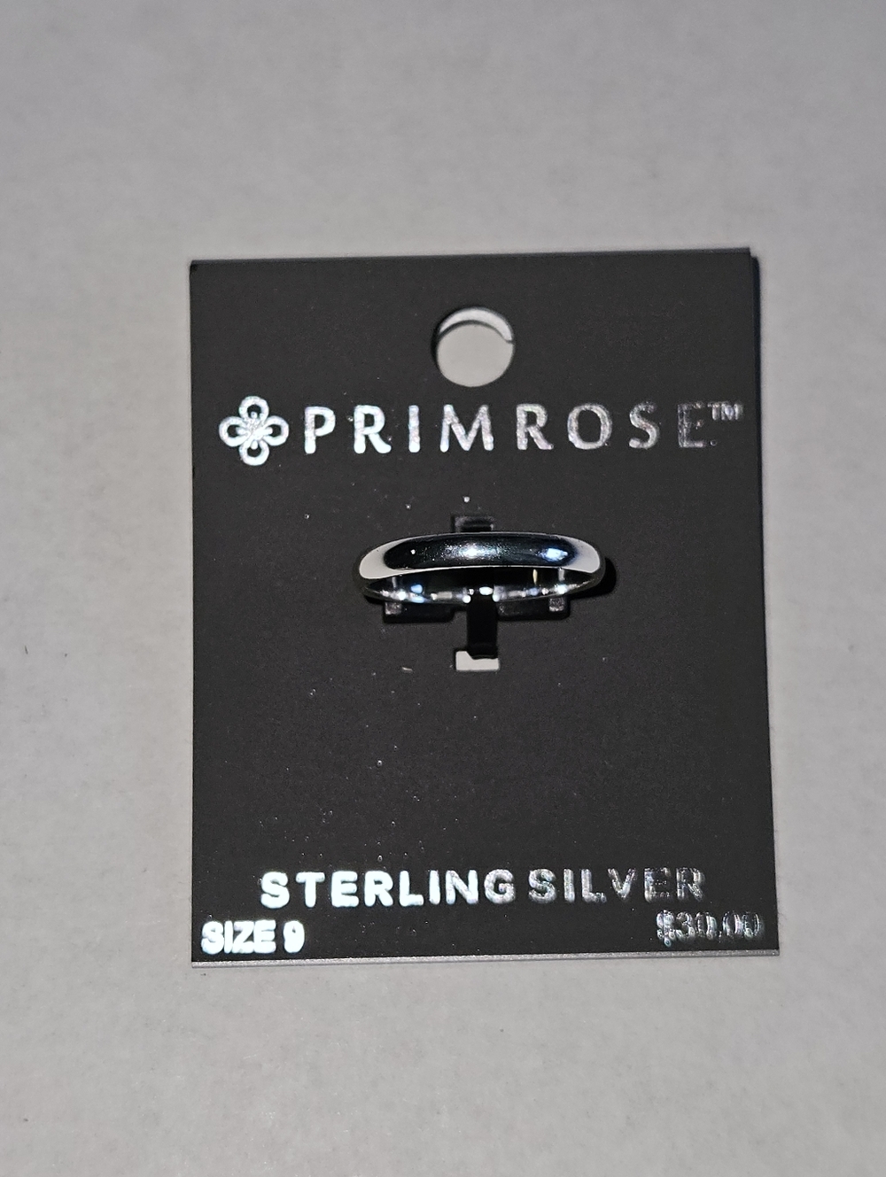 Sterling Silver Polished 3 mm Band Ring - Size: 9